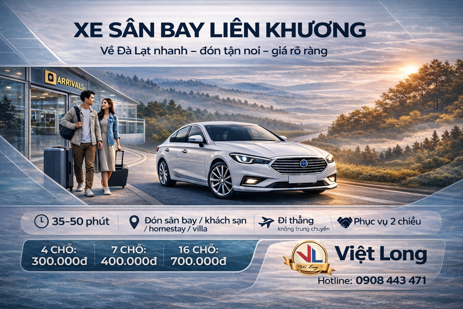 Kinh Nghiệm Đặt Xe Sau Khi Hạ Cánh Tại Sân Bay Liên Khương