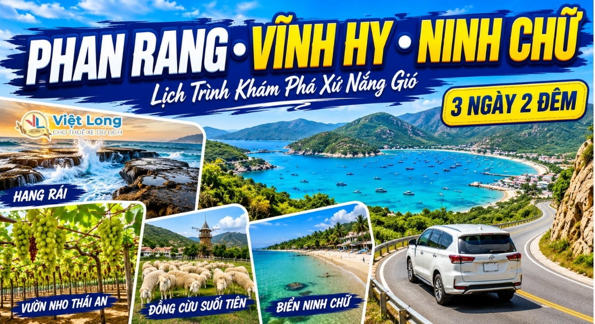 Lịch Trình 3N2Đ Phan Rang – Vĩnh Hy – Ninh Chữ Mùa Hè
